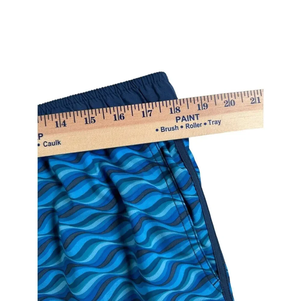 Fair Harbor Swim Trunks Mens 3XL Blue Shorts Lined Drawstring Pockets Beach